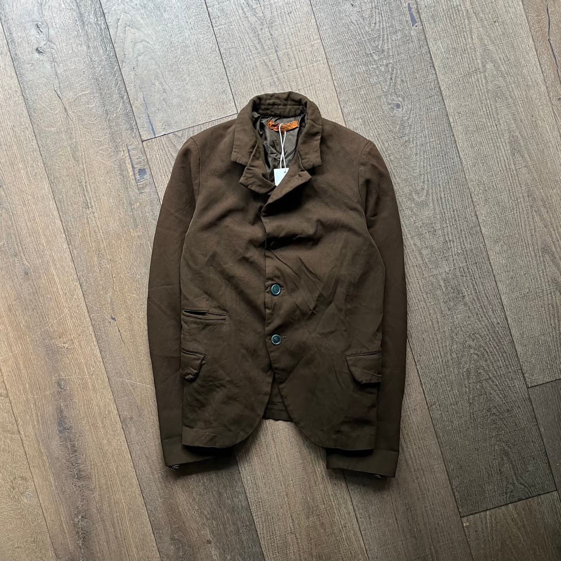 Fulling Polyester Round Jacket 상품이미지1