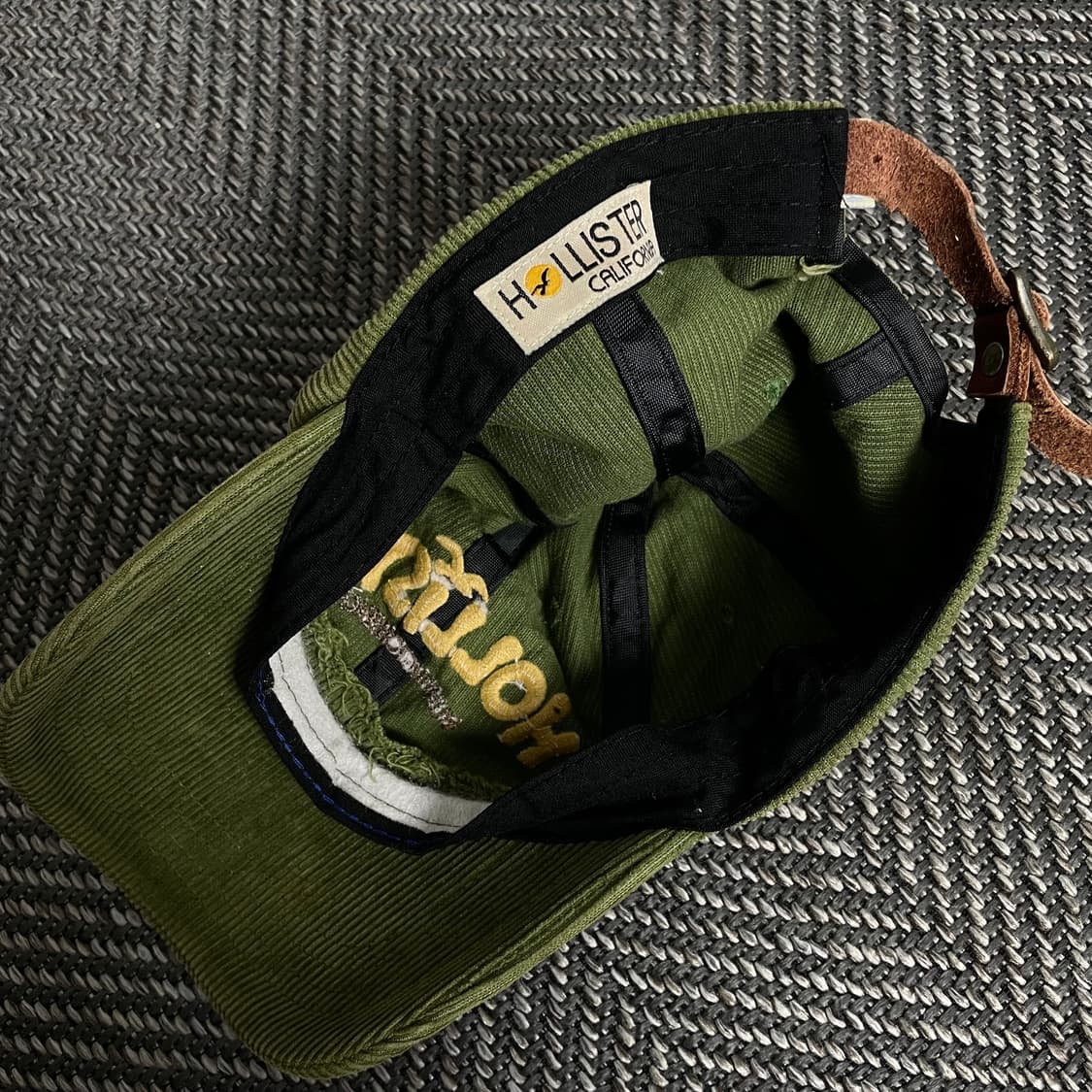 홀리스터 y2k 빈키지 빅로고 코듀로이 볼캡y 3030 상품이미지3