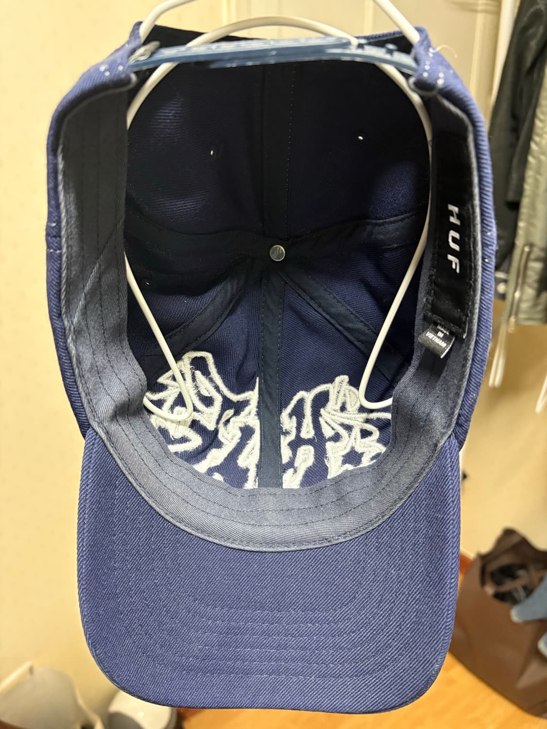 HUF 아웃라인 네이비 스냅백 볼캡 상품이미지3