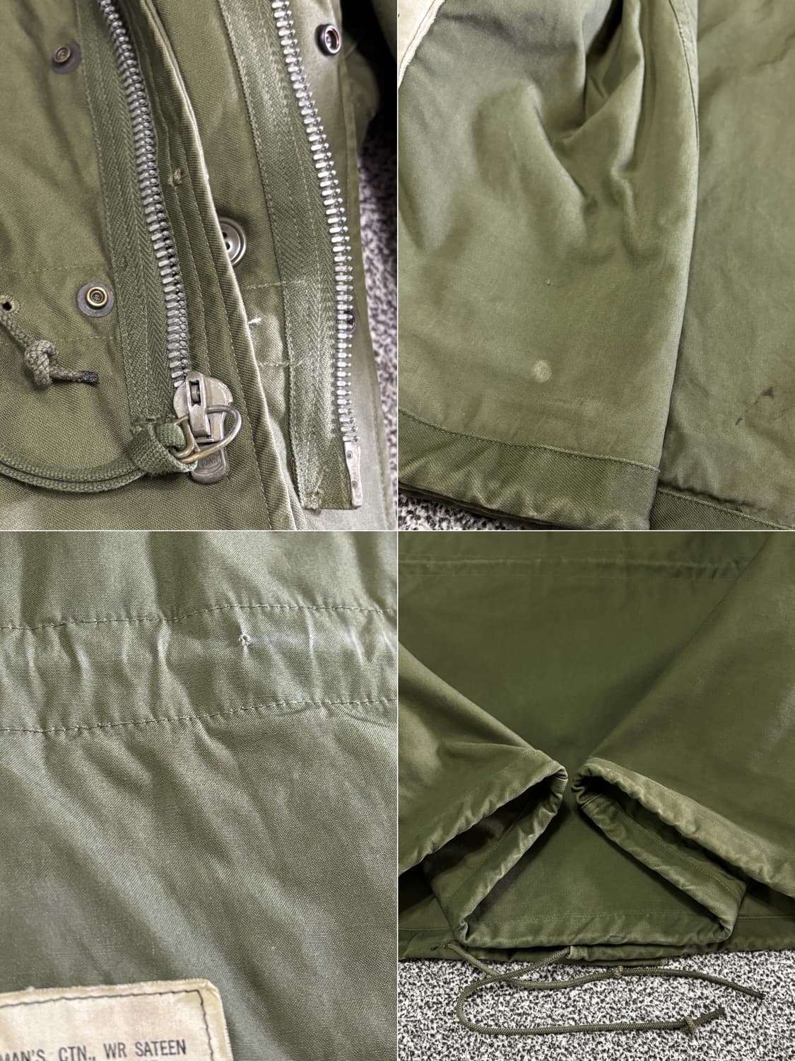 60s 오리지널 m51 필드자켓 후기형 S-R 상품이미지10