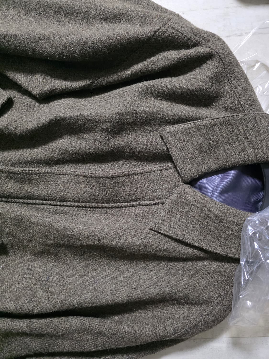 포커페이스 해리스 트위드 오버사이즈 블루종 48 상품이미지2