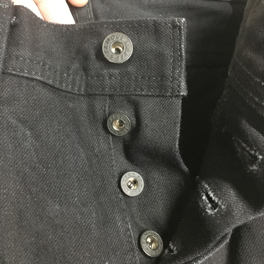 네이키드 페이머스 블랙 데님팬츠 BB15 상품이미지4