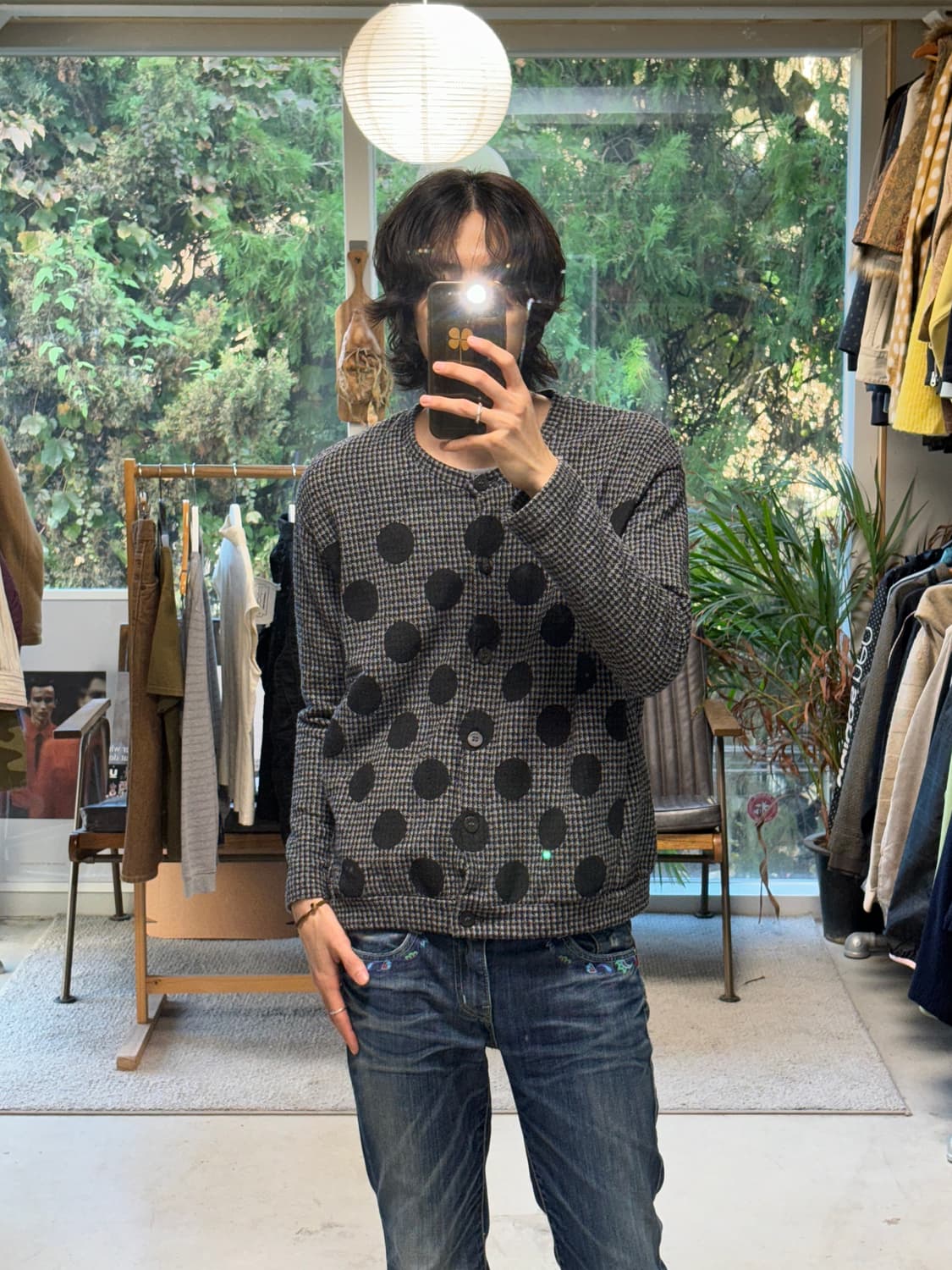 Y's for living 도트 건클럽 가디건 상품이미지3