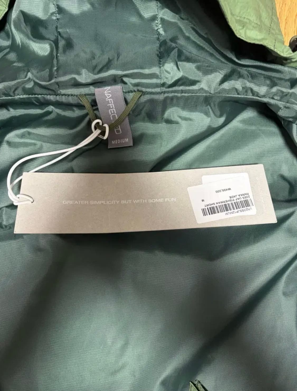 [나우아임영 착용] 언어펙티드 숏 파카 제이드 (M) 상품이미지6