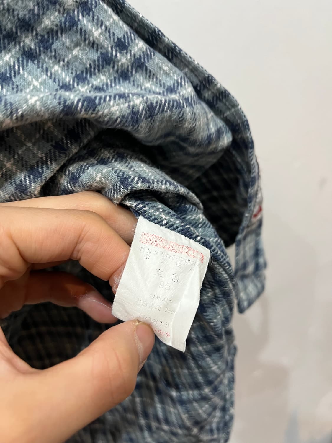 빈티지 퀵실버 플란넬 체크 셔츠 Made in INDIA 상품이미지8