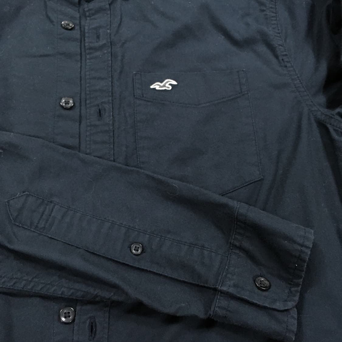 투티/0267 홀리스터 블랙 슬림핏 셔츠 y2k 긱시크 머슬핏 상품이미지4