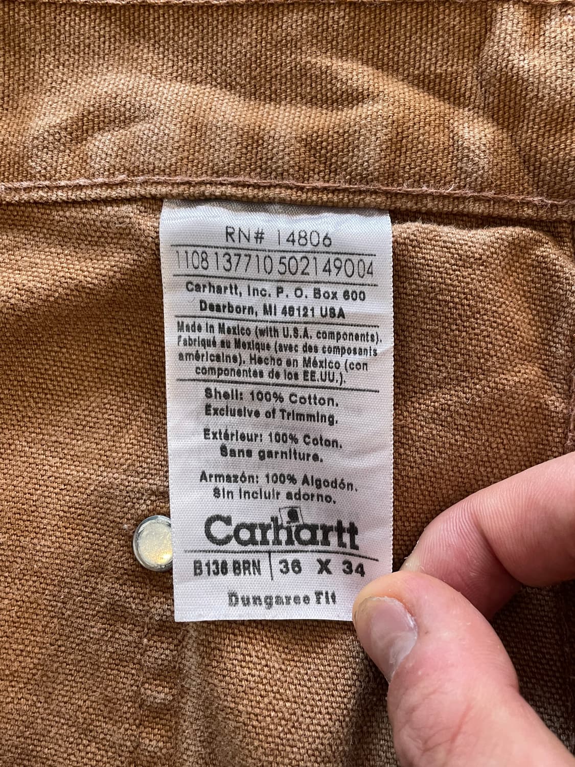 칼하트 더블니 워크팬츠 상품이미지2