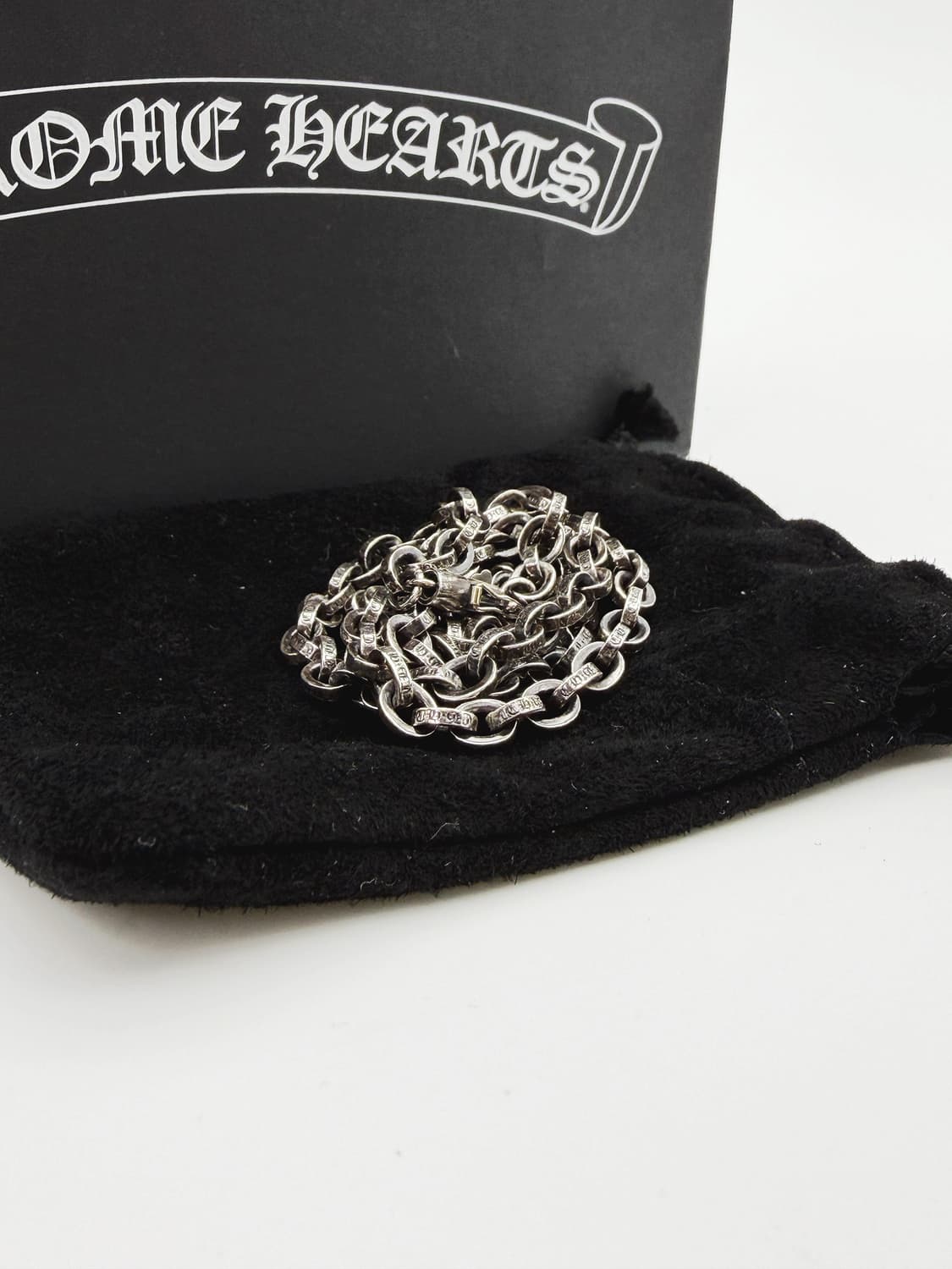 [20 Inch] 크롬하츠 페이퍼 체인 목걸이 20인치 실버 상품이미지4