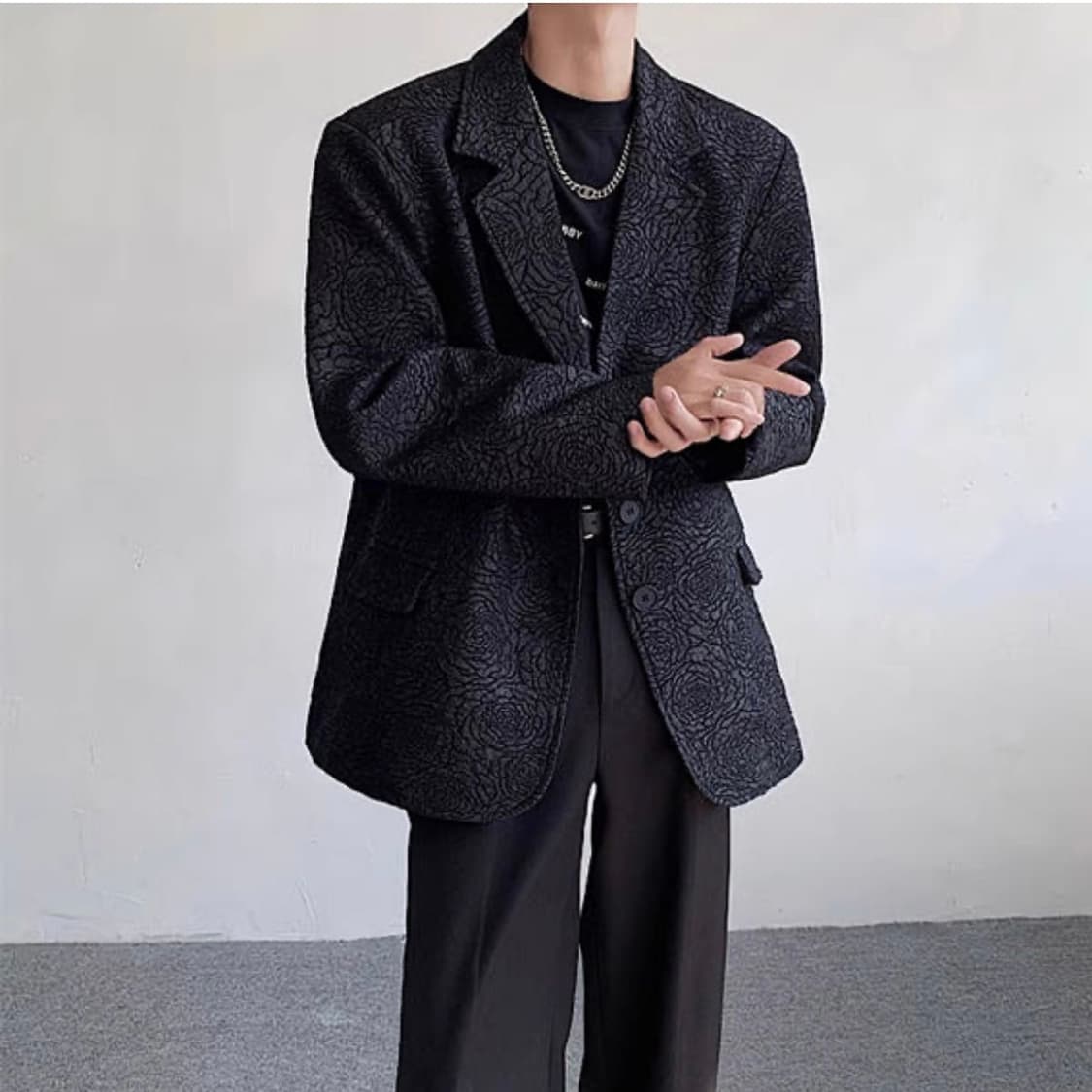 남자 엠보 플라워 블레이저 새상품 상품이미지2