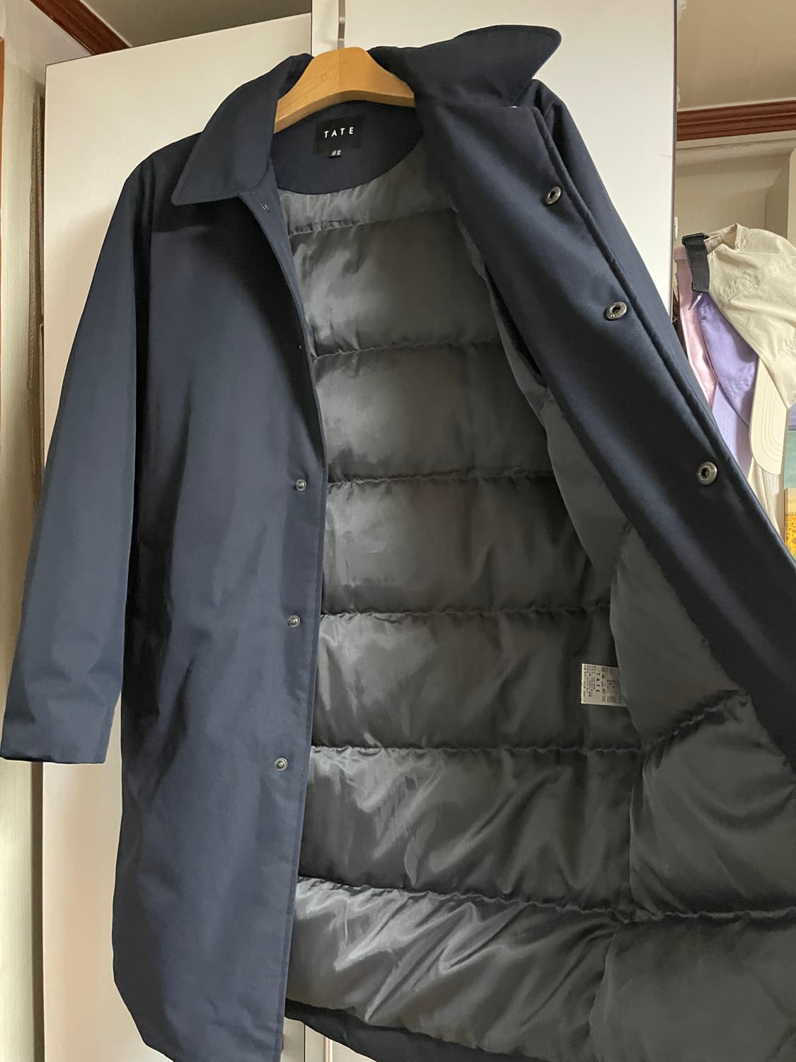 TATE 테이트 덕다운 패딩 코트 네이비 상품이미지3