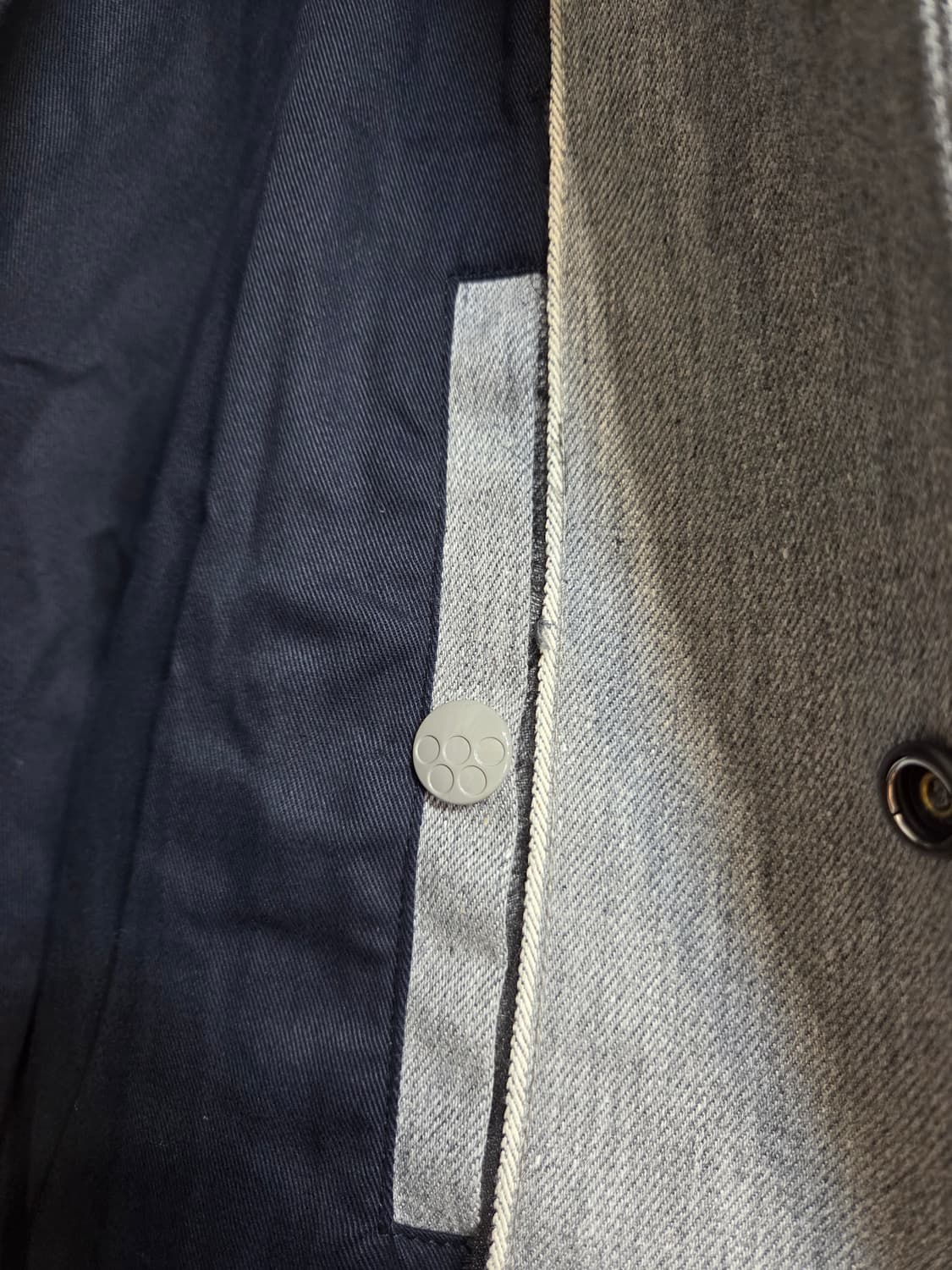 G-STAR 회색 레더 소매 스타디움 자켓(M) 상품이미지6