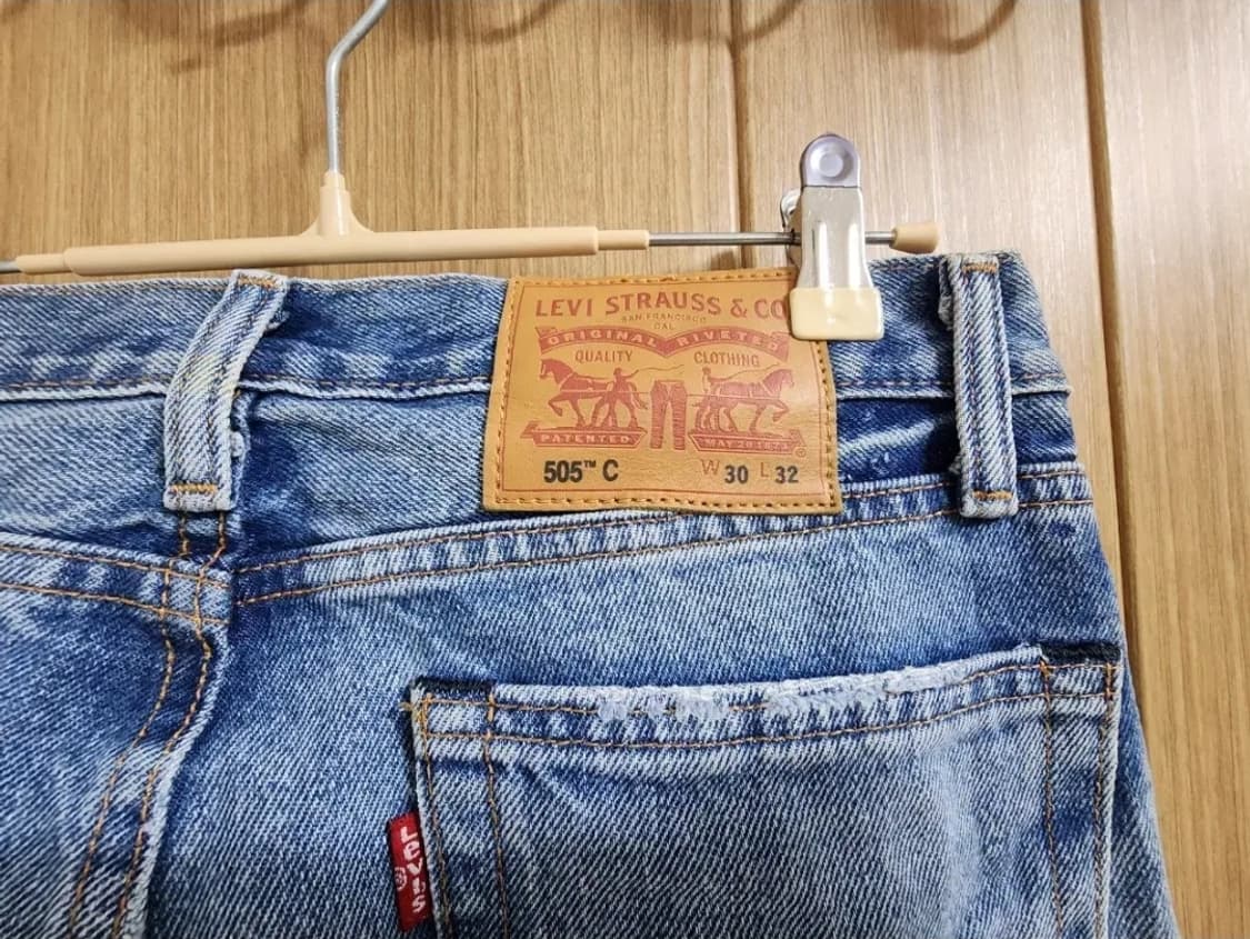 (30)리바이스 505 빈티지 데미지 데님 팬츠 상품이미지4