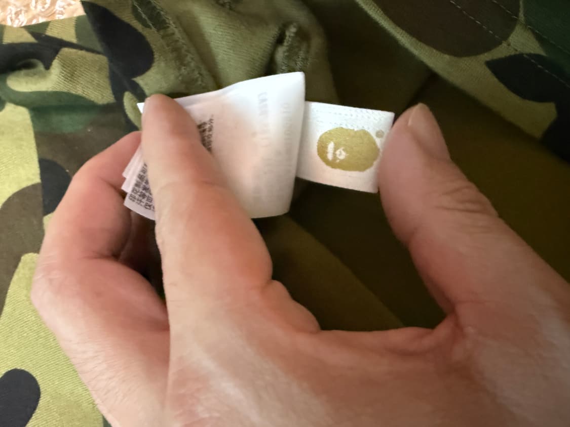 베이프 컬리지 1st 카모 그린 반팔티셔츠 2XL 상품이미지6