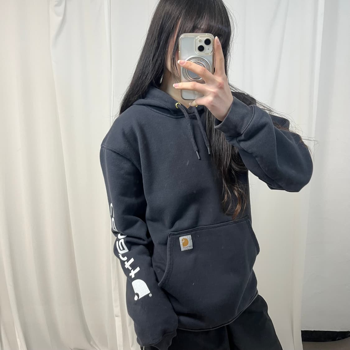 Carhartt Black Hoodie 상품이미지2