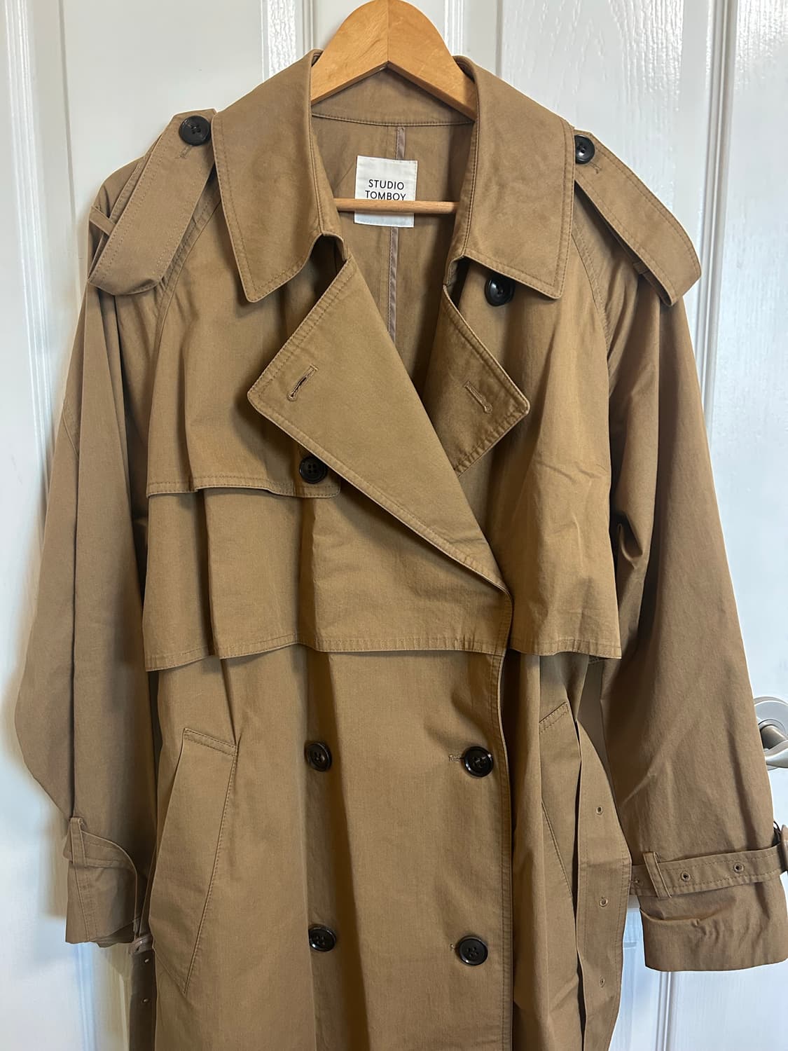 톰보이 여성 오버핏 트렌치코트 상품이미지3