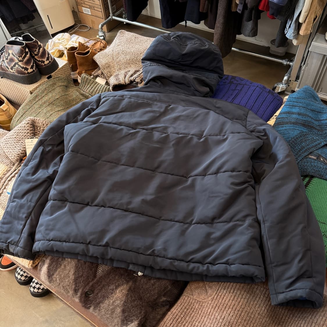 아르마니 익스체인지 후드 패딩 자켓 L XL 상품이미지7