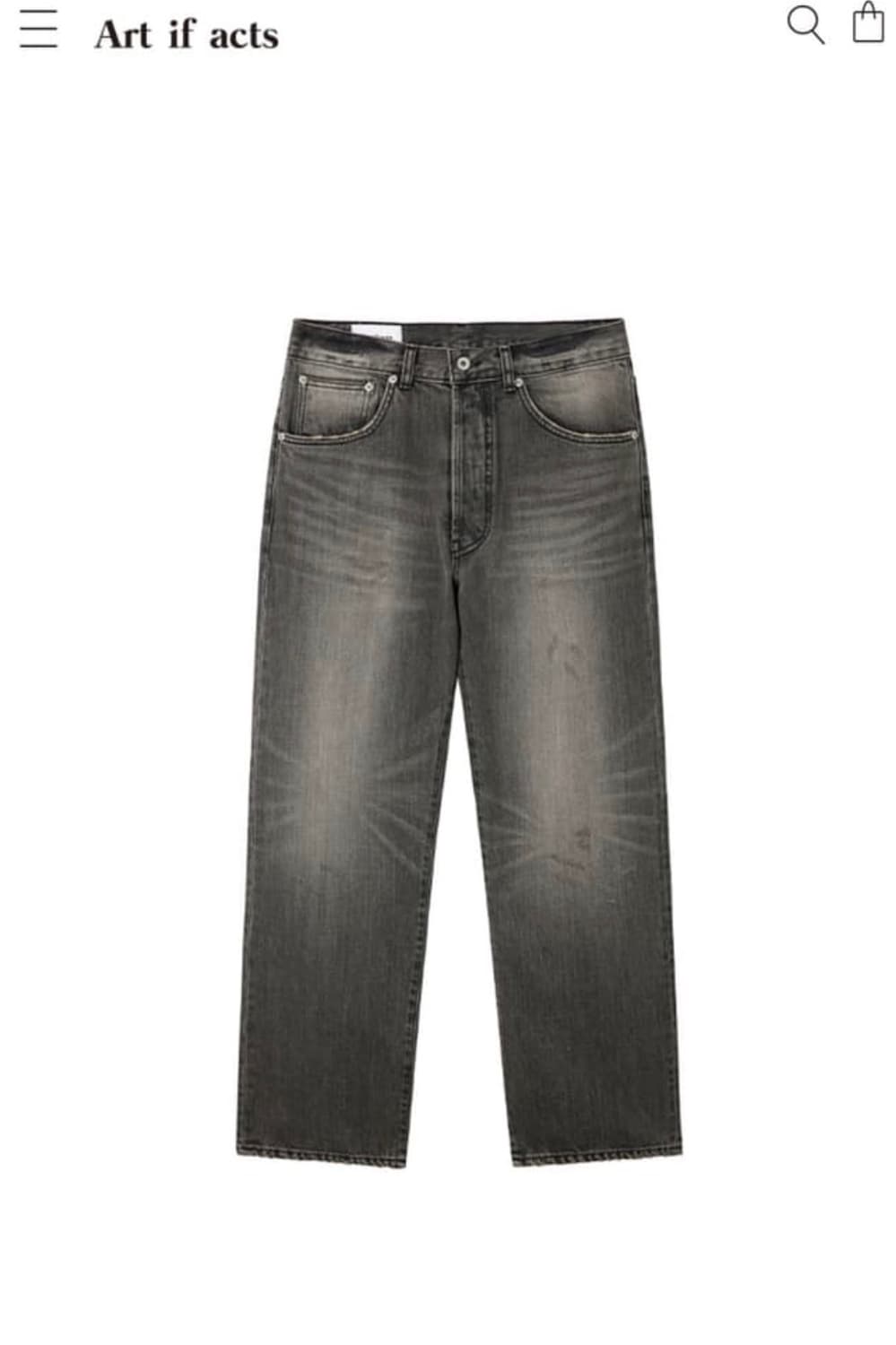 [M 구매] 아트이프액츠 5p 데님 유즈드 블랙 상품이미지1