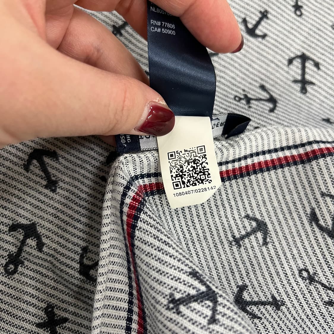 [ONE] 타미힐피거 앵커패턴 스카프 목도리 머플러 0107M1 상품이미지5