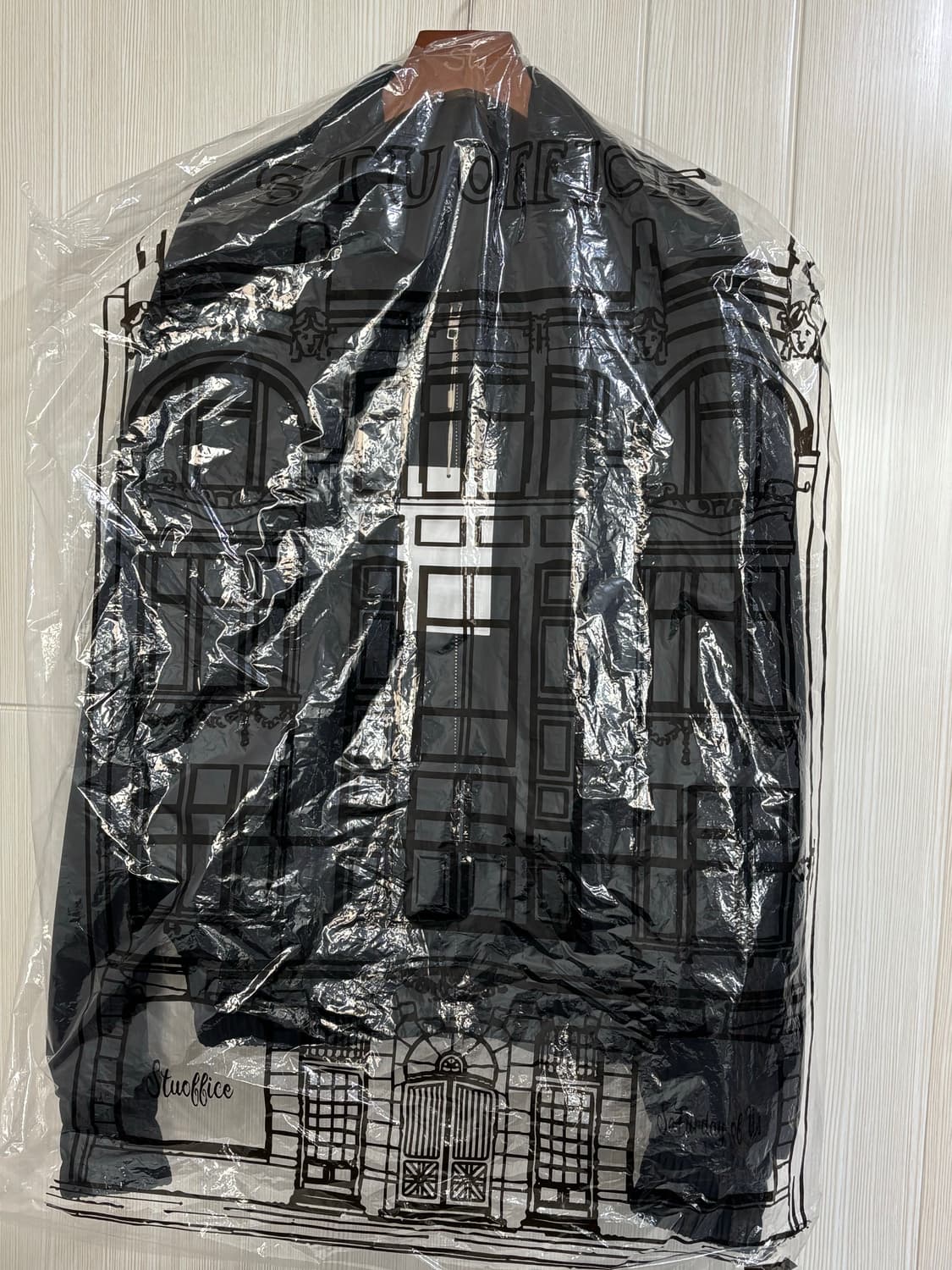 (새상품)STU Cut off Patch Jacket Black 상품이미지8