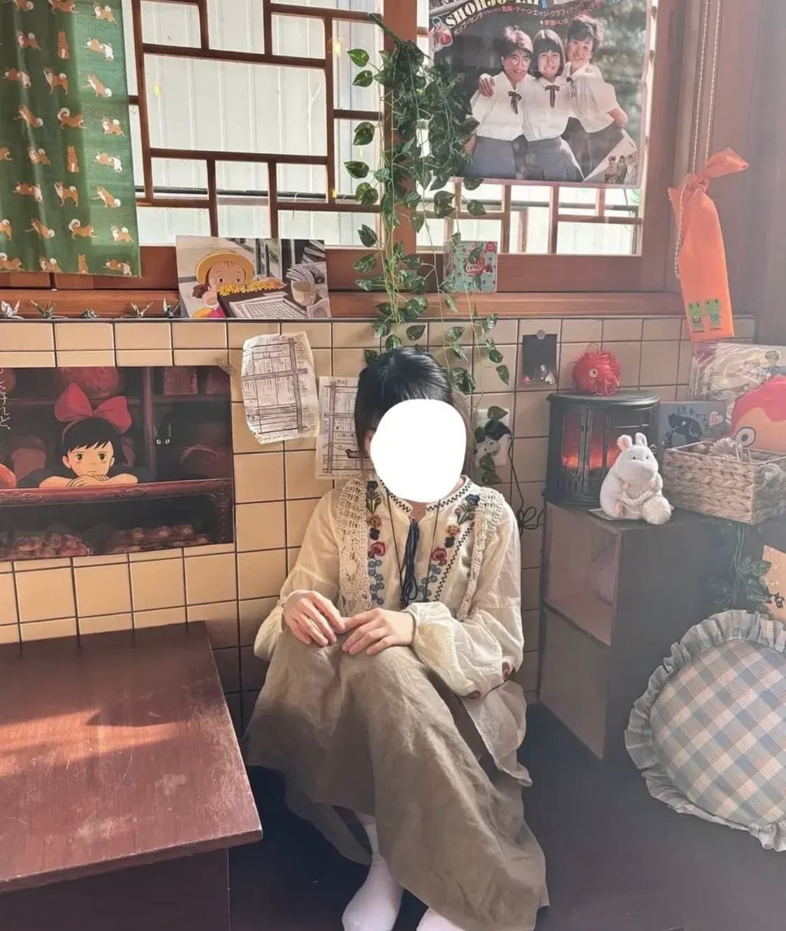 빈티지 모리걸 자수 블라우스 상품이미지6