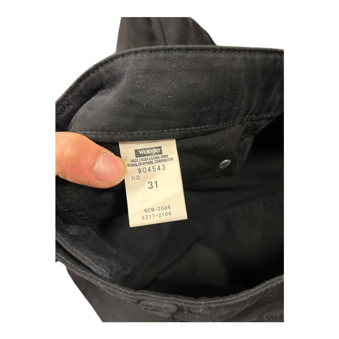 M-L) 랭글러 블랙 워싱 스트레이트 데님팬츠 BC-042 상품이미지5