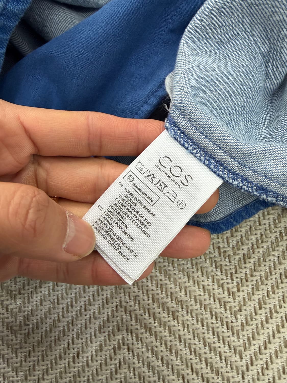 정품) COS 코스 데님 원피스 32 상품이미지8