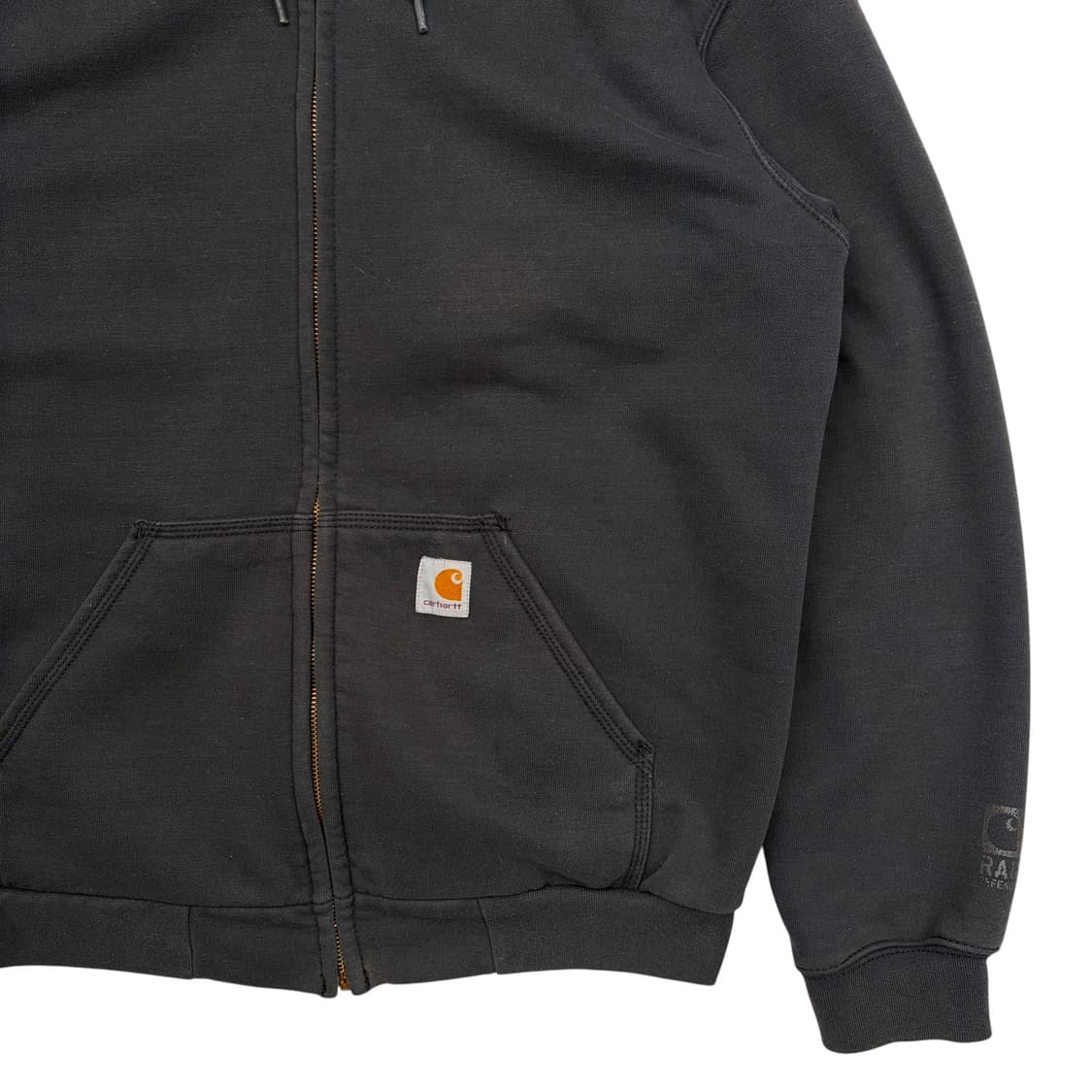 칼하트 레인 디펜더 차콜 블랙 써멀 후드집업 S 상품이미지3