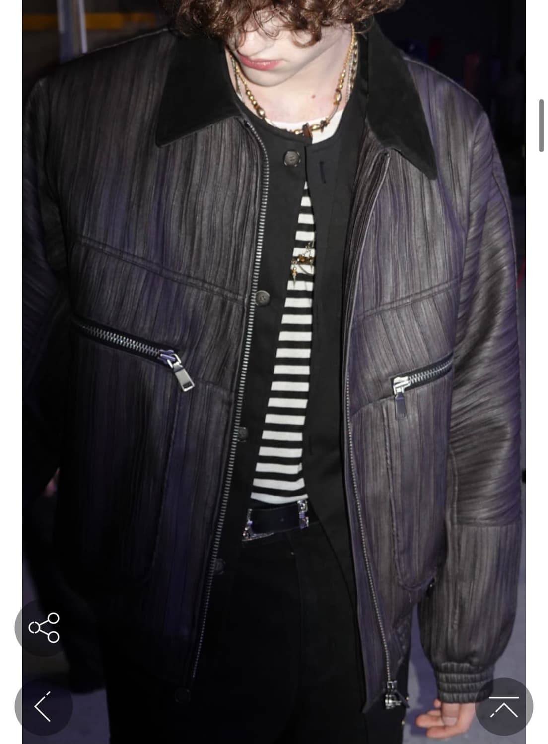 앤더슨벨 오르테가 봄버자켓 그레이 M 상품이미지9