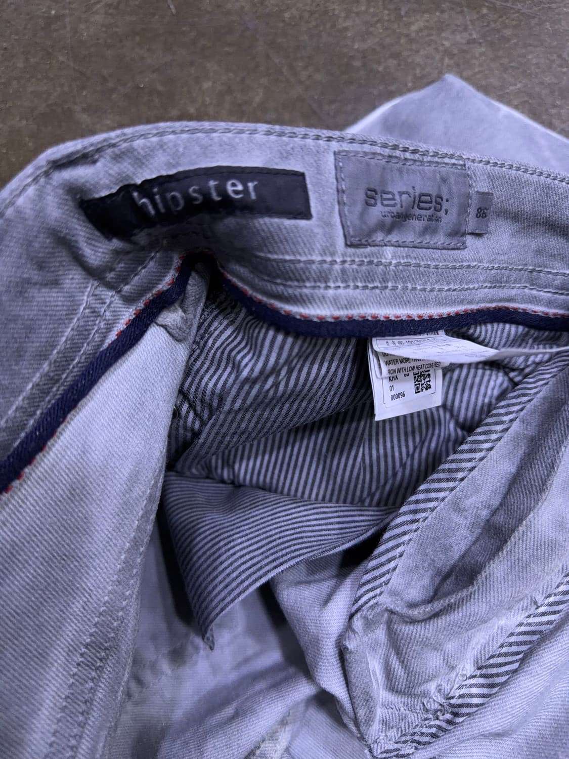 시리즈 힙스터 그레이 다잉 데님 팬츠 34 상품이미지8