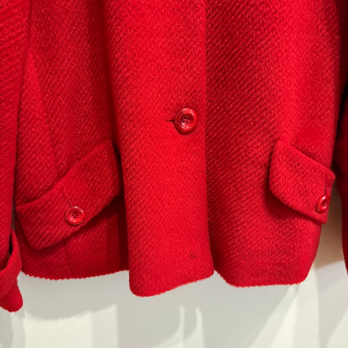 올리비아 로렌 빨간색 모직 자켓 95 상품이미지3