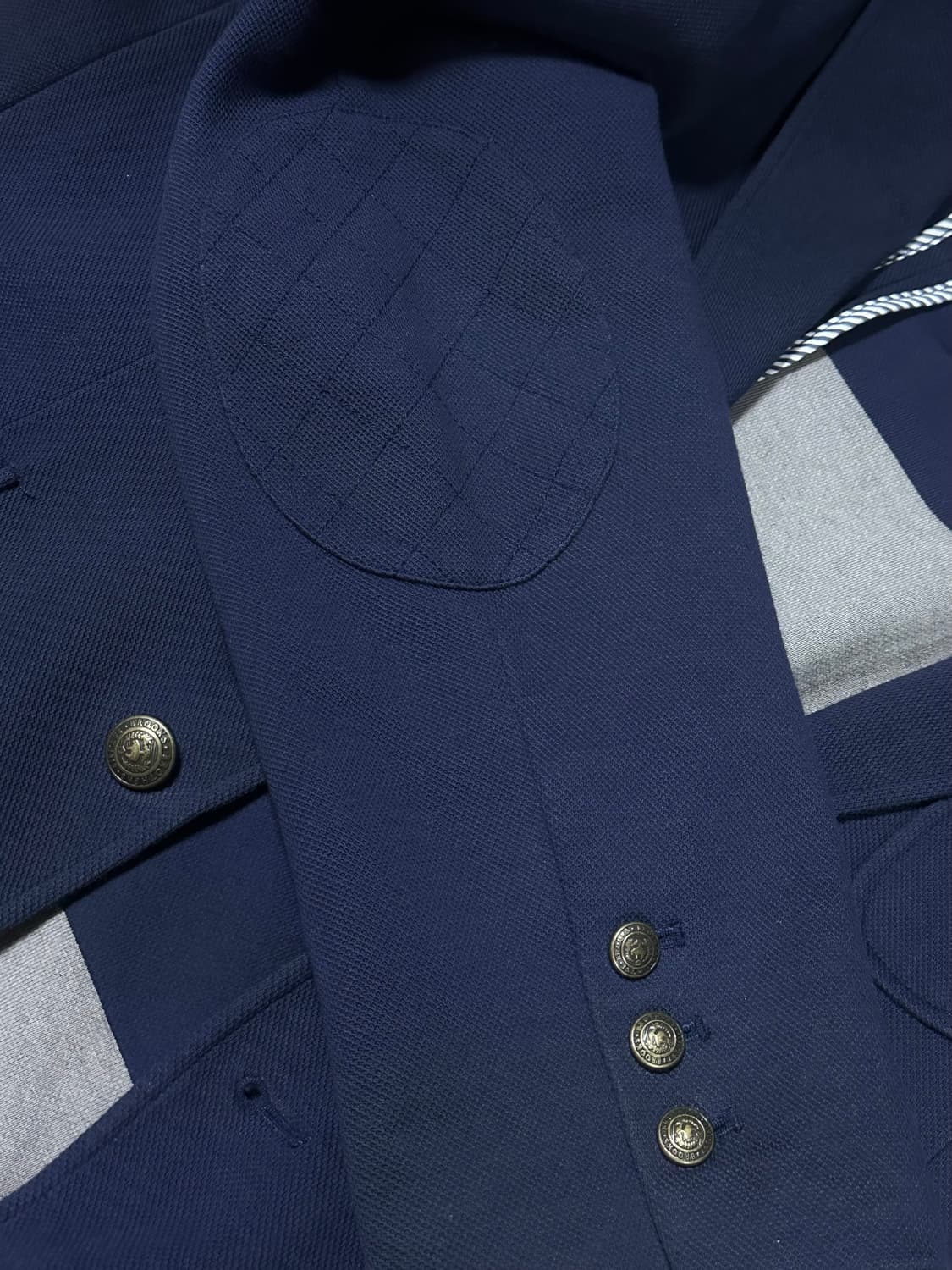 새상품) 브룩스브라더스 앤틱 금장 코튼 블레이저 L/105/네이비 상품이미지5