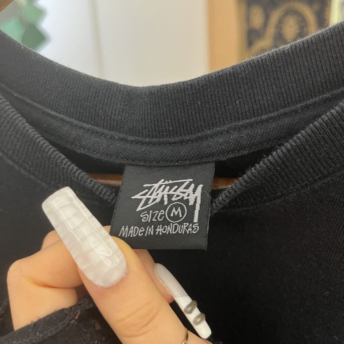 스투시 스트릿 펑크 다이스 피그먼트 다이드 반팔티 M C10970 상품이미지5