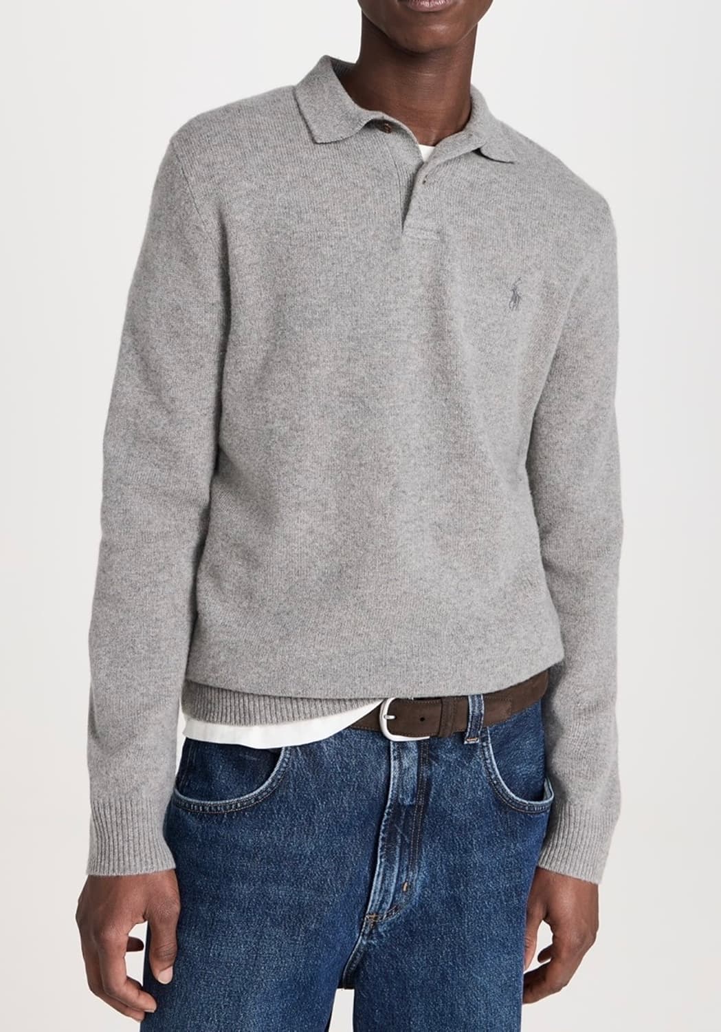 폴로 랄프로렌 캐시혼방 니트 (라이트그레이) 상품이미지1