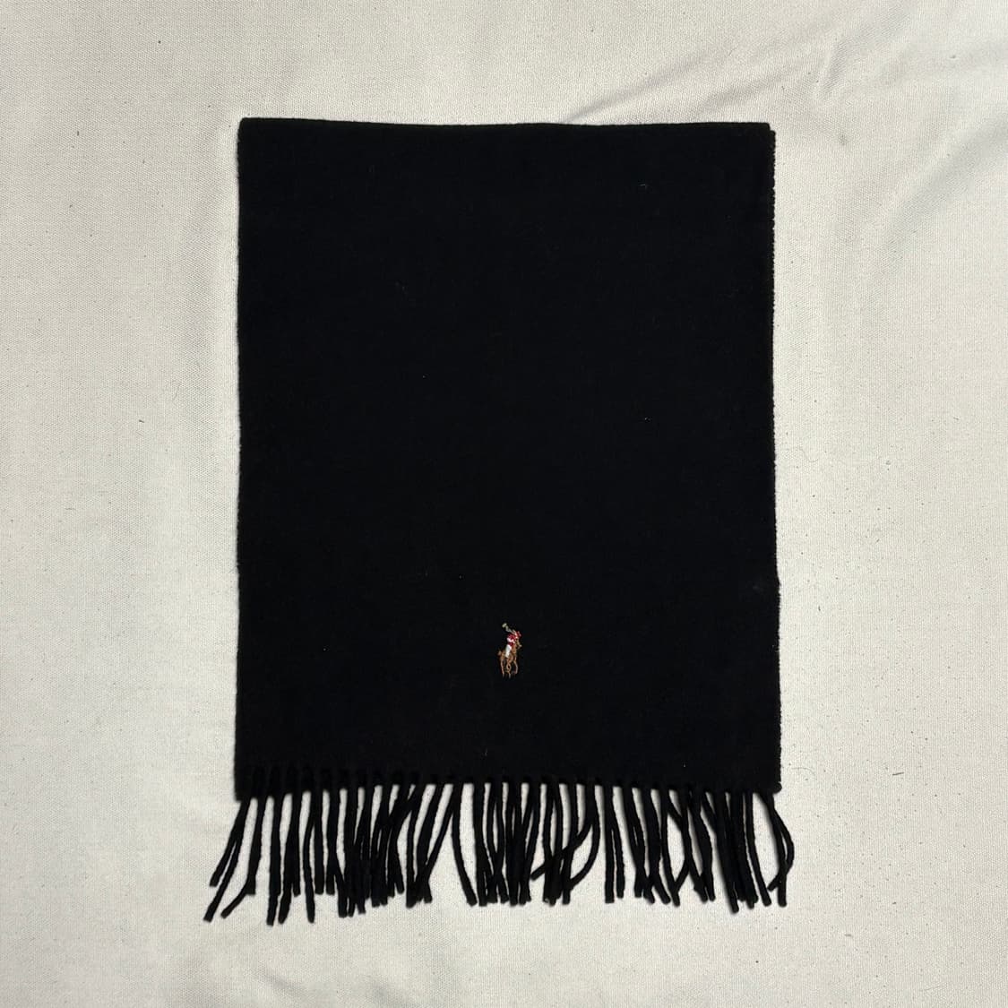 OS 폴로랄프로렌 울 블랙 머플러 상품이미지3