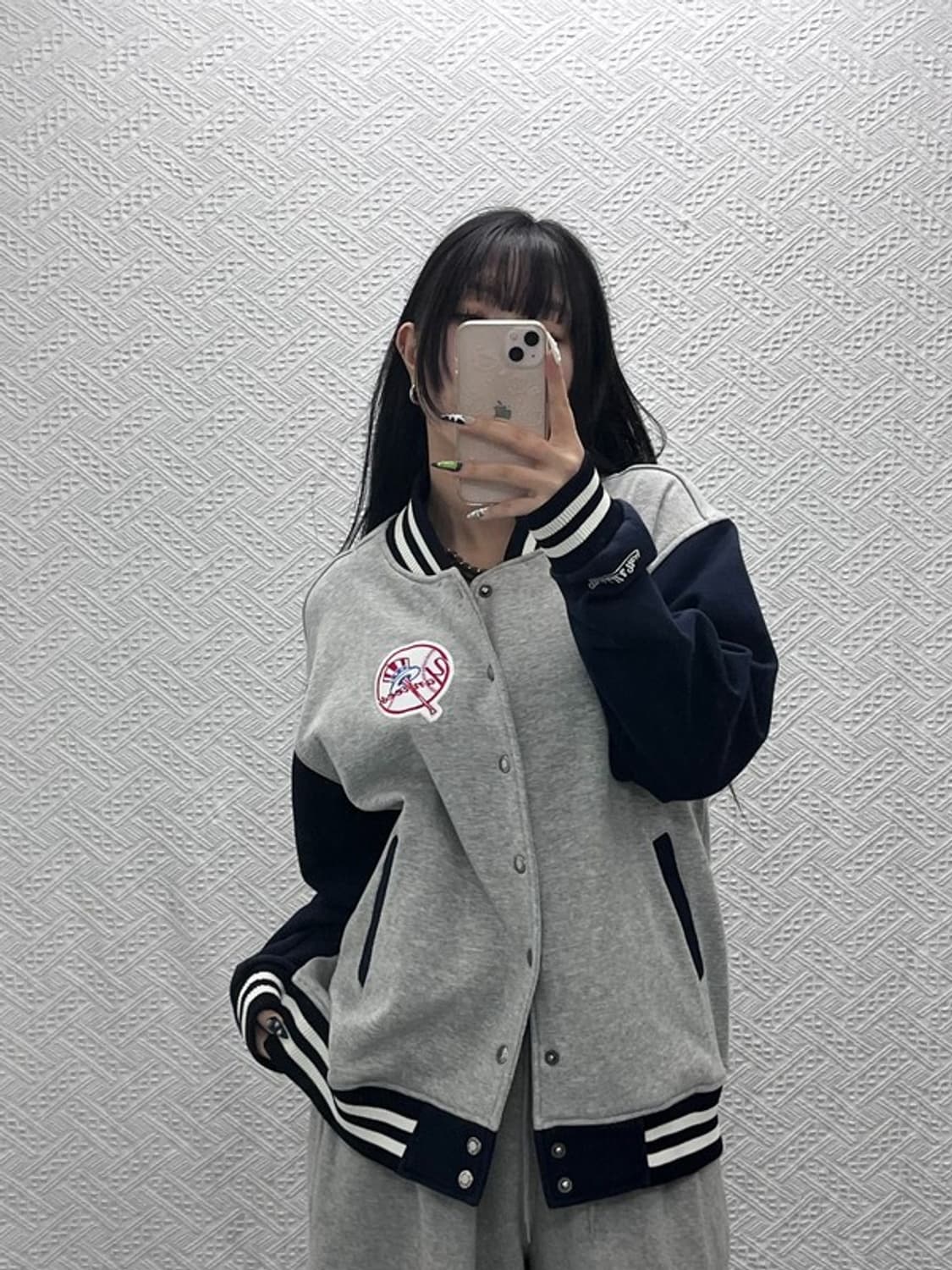 미첼엔네스 레트로 뉴욕 양키스 스웻 바시티자켓 L C08739 상품이미지2