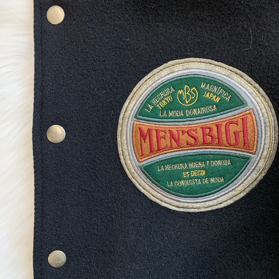 멘즈비기 MEN'S BIGI 울 레더 바시티 자켓 1678 상품이미지4