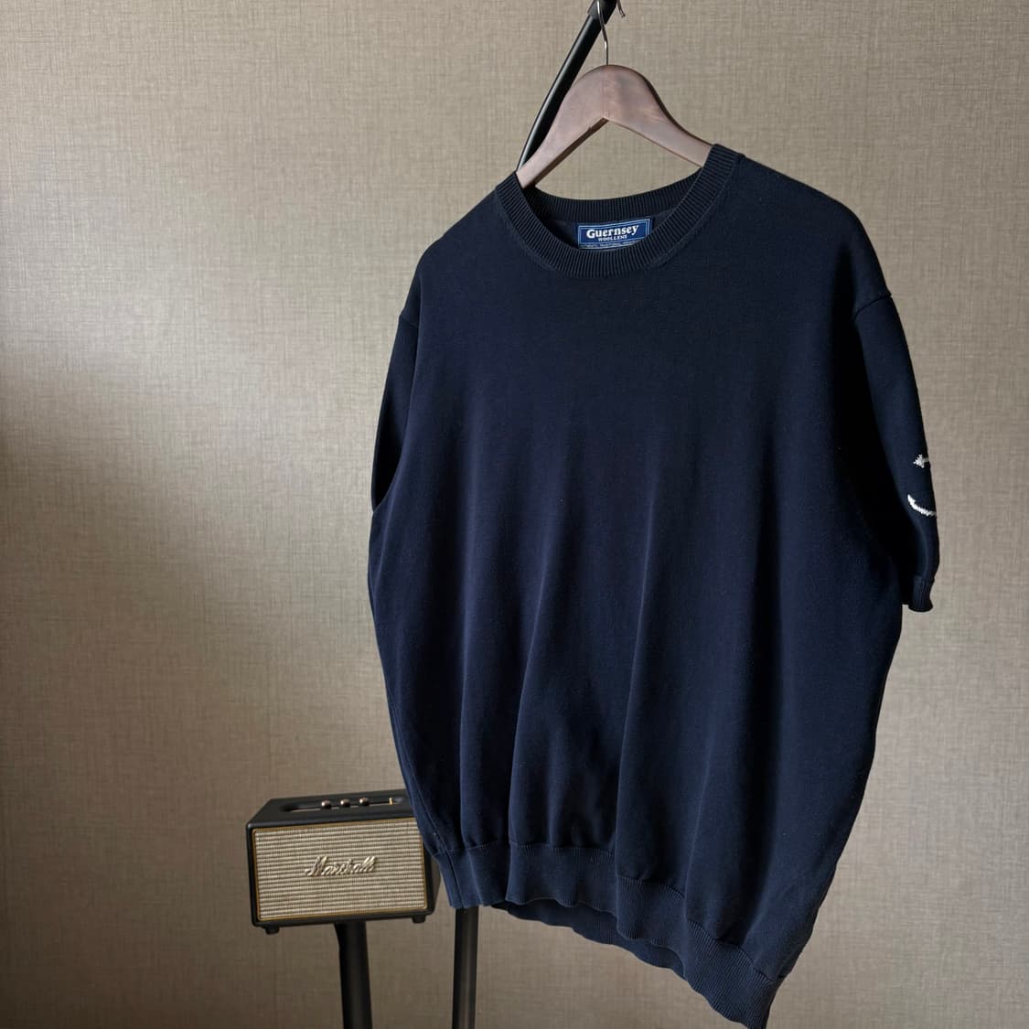 Guernsey Woollens 건지 울른스 피셔맨 반팔 니트 상품이미지6