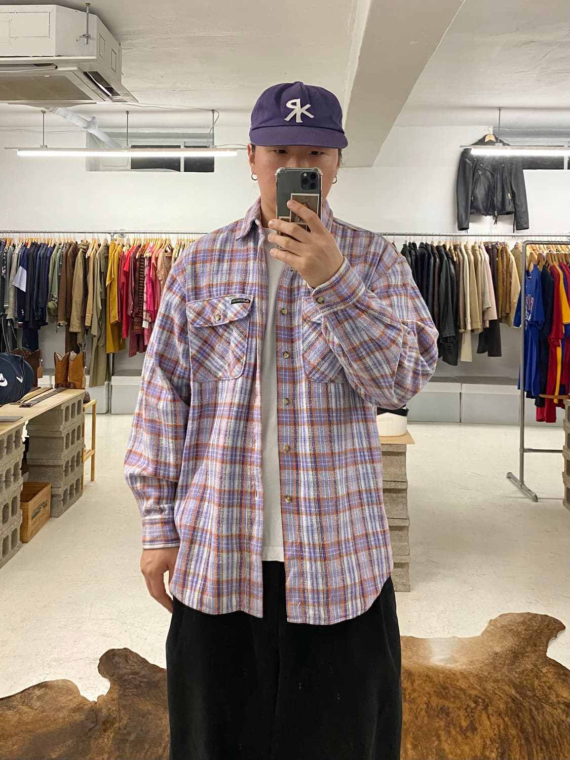 90's WRANGLER work shirts 90년대 랭글러 체크 셔츠 상품이미지1