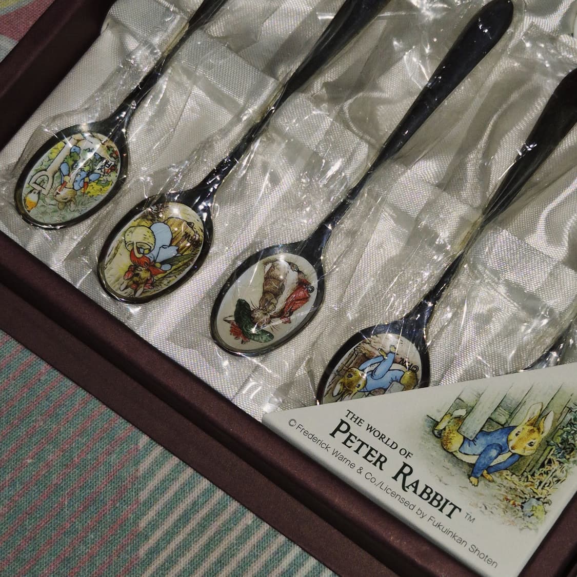 90s 피터래빗 실버 스푼&도자기 받침 세트 상품이미지8