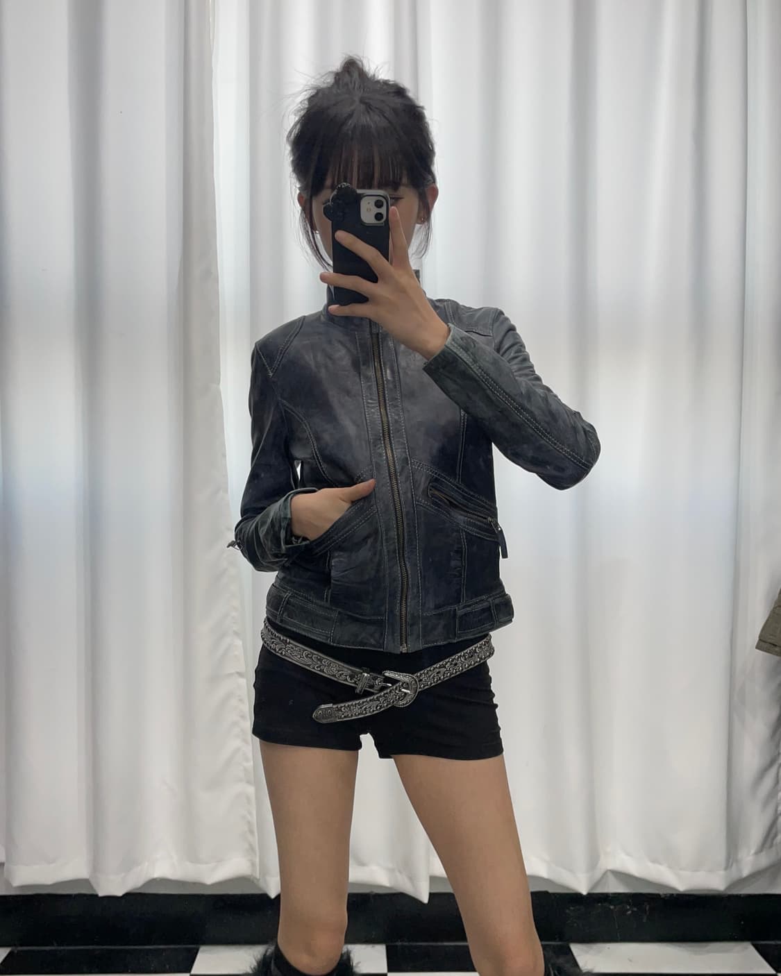 🎸블랙 레더 자켓🎸 상품이미지2