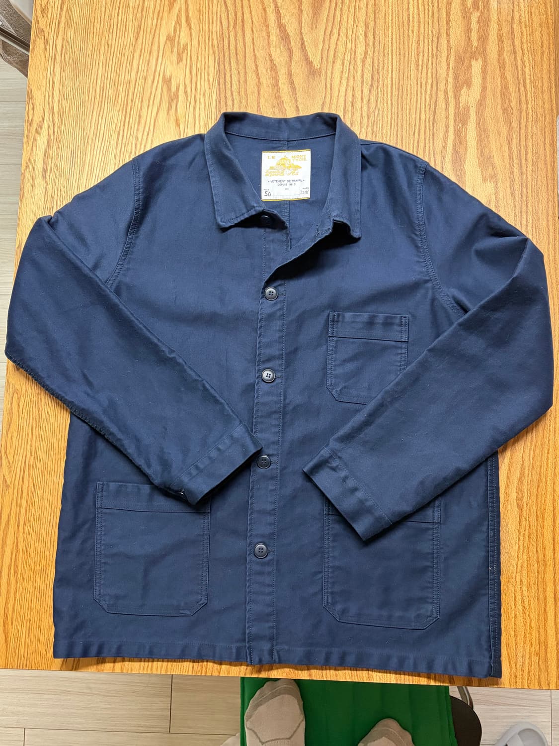 르몽생미셀 프렌치워크자켓 (50,네이비) 상품이미지2