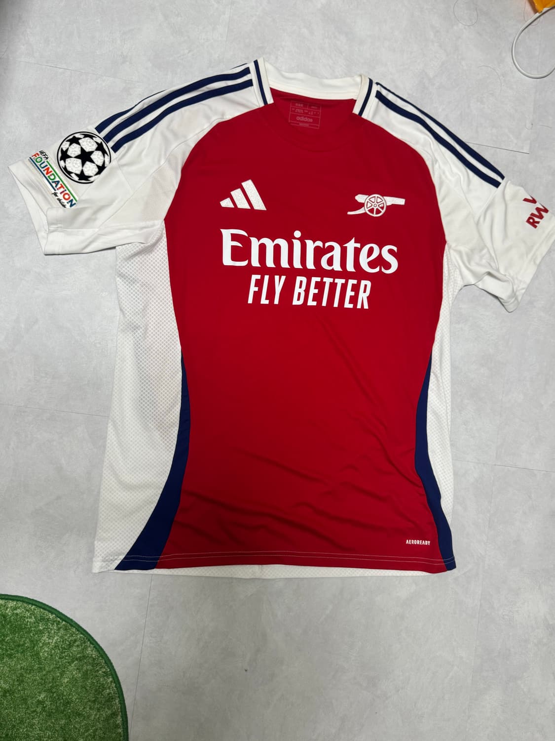 아디다스 아스날 24 25 홈 어센틱 라이스 마킹 유니폼 상품이미지1