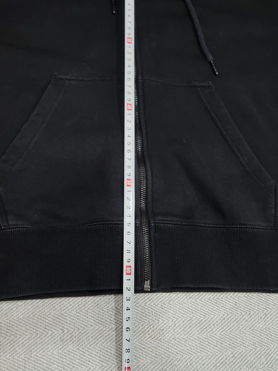 [S] 반스 Vans 후드 집업 S사이즈 블랙레드 백로고 상품이미지7