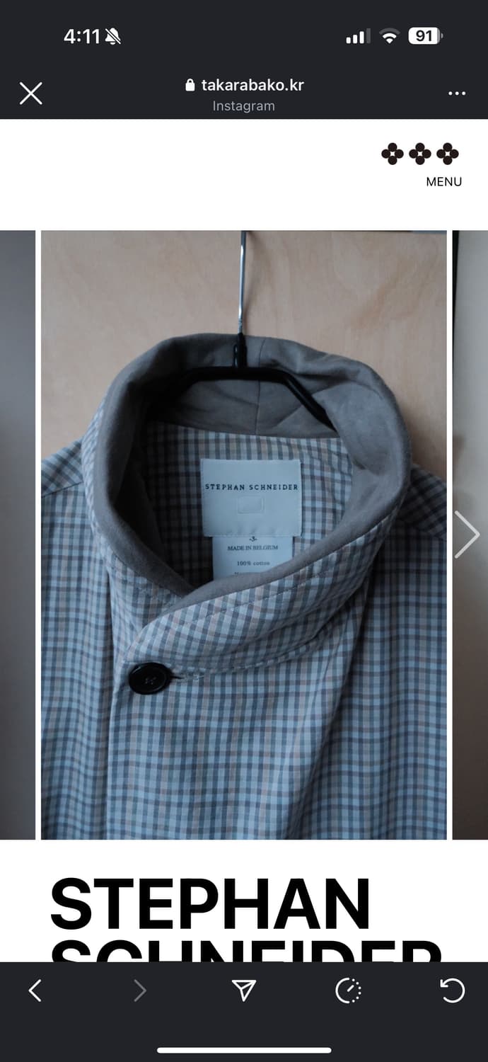 stephan schneider 체크 블루종 3 상품이미지3