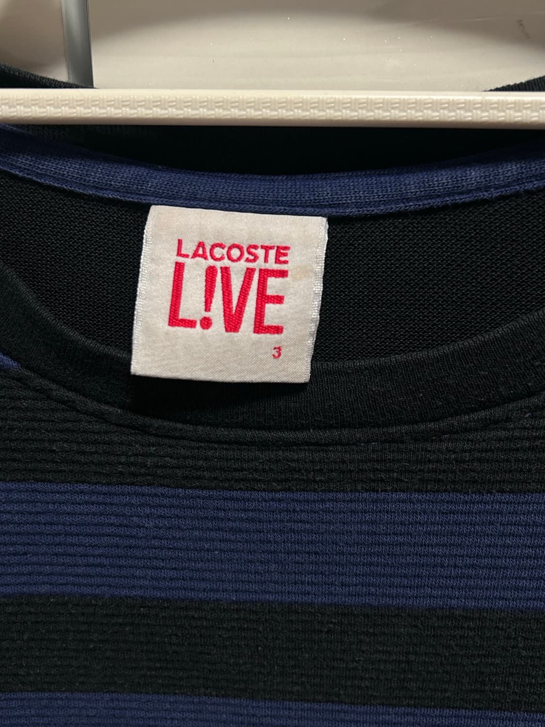 라코스테 라이브 스트라이프 긴팔 티셔츠 100 상품이미지2