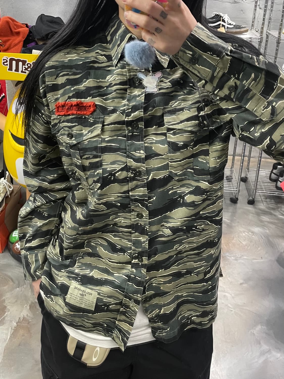 빈티지 타이거 카모 셔츠 상품이미지9