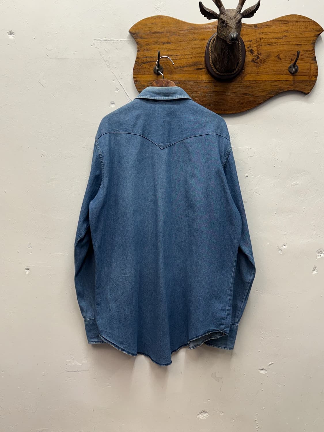 USA Wrangler Denim Western Shirt 상품이미지4