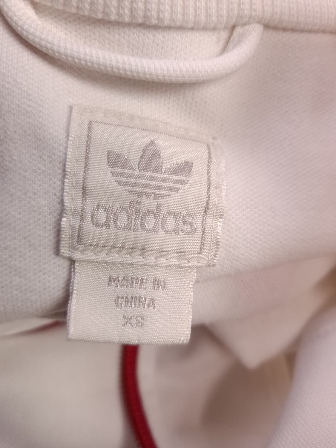 오리지날 아디다스 화이트 레드 삼선 런던 트렉탑져지 상품이미지4