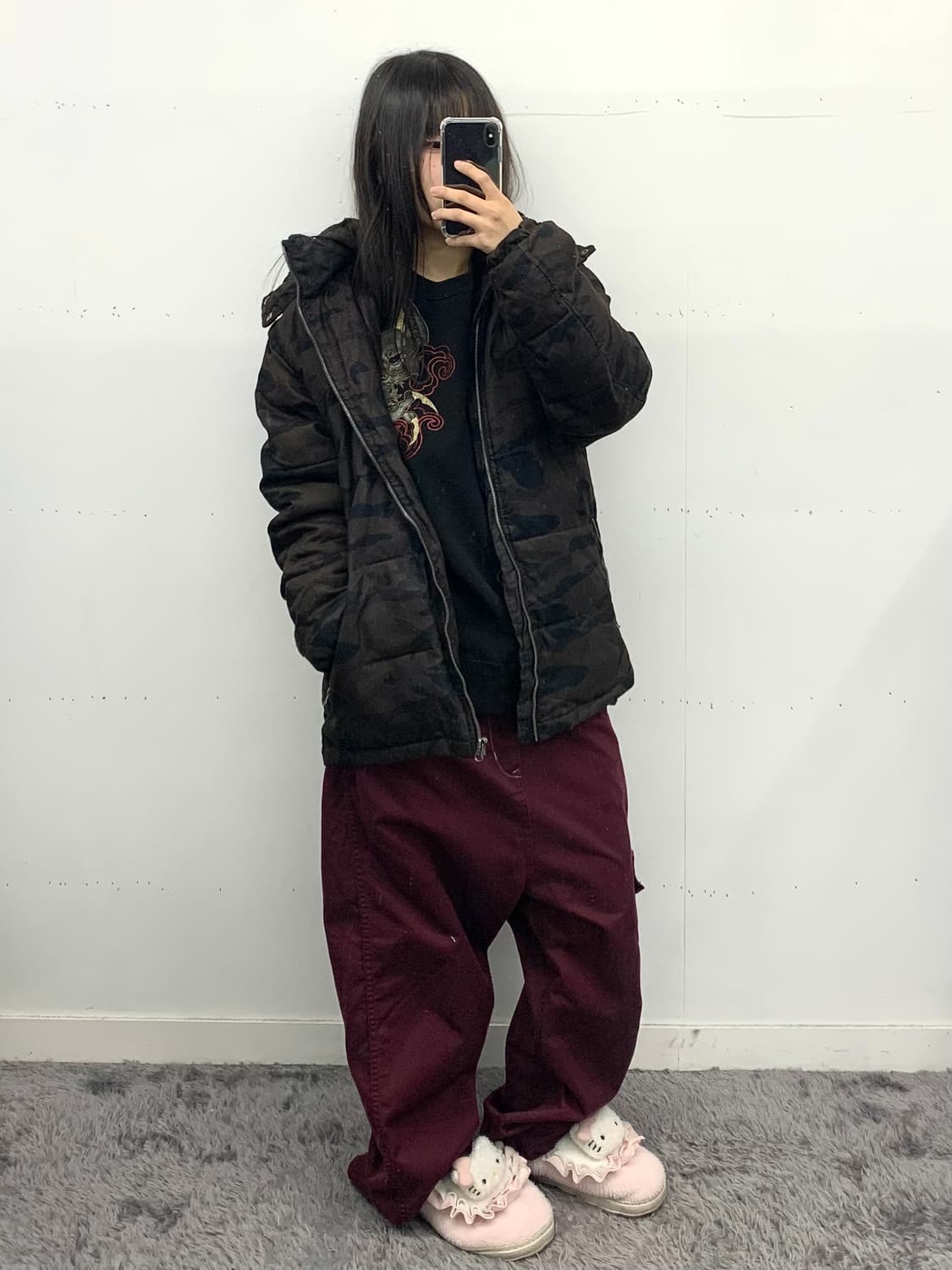 재패니즈 카모 패딩 상품이미지1