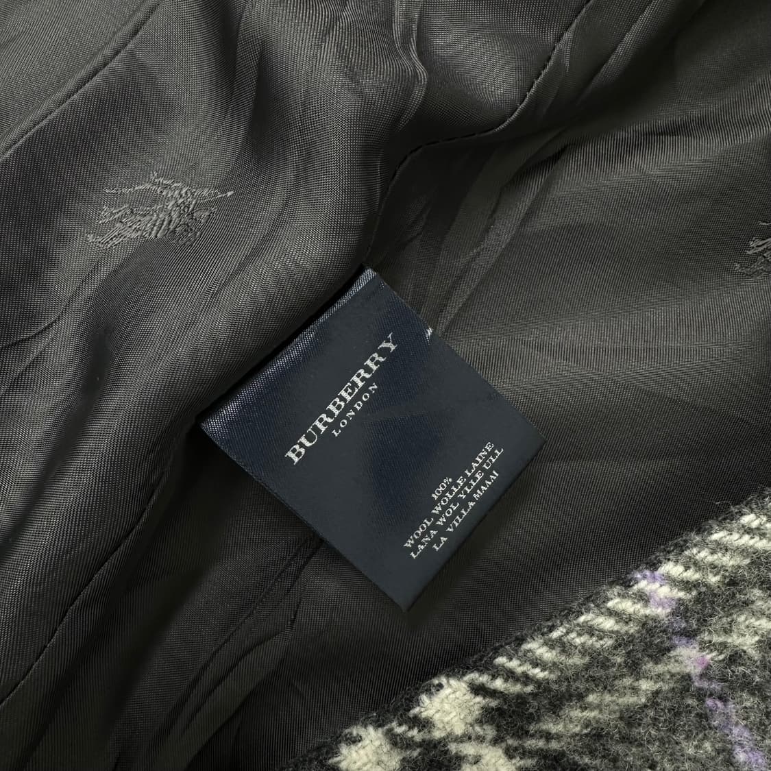 버버리 이태리 노바체크 하이넥 코트 상품이미지10